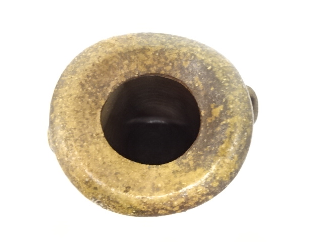  備前焼　木戸明彦造　一輪花入